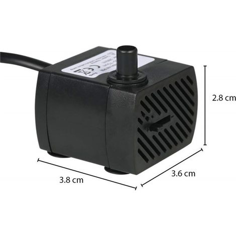 TrAdE Shop Traesio - Pompa Sommergibile Dn3100 Acquario 3w 0.5mt Multi Funzione 250l/h Immergibile -