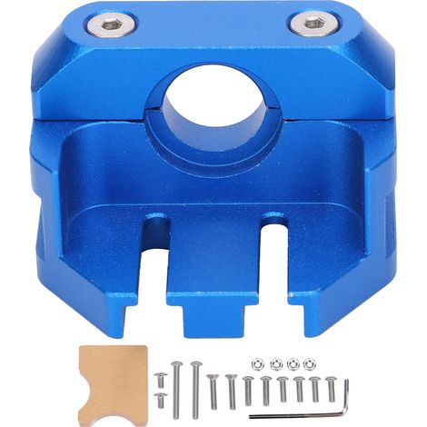 Extrudeur support bloc bleu métal plein aluminium anodisé pour imprimante 3D CR-10 (1/5)