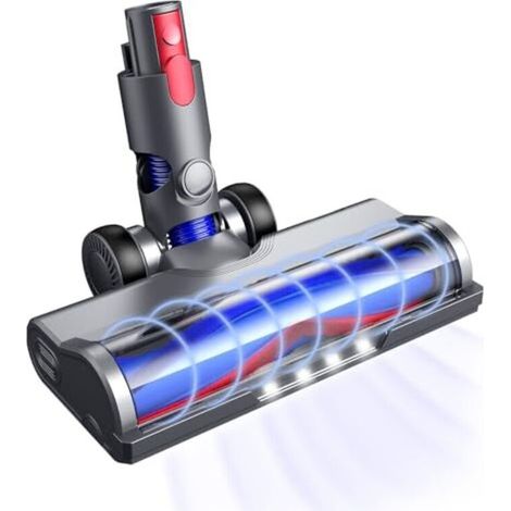 Spazzola di ricambio compatibile con gli aspirapolvere Dyson V7, V8, V10, V11, V15 – Spazzola a trasmissione diretta con 4 luci LED per pavimenti duri e tappeti. (1/5)