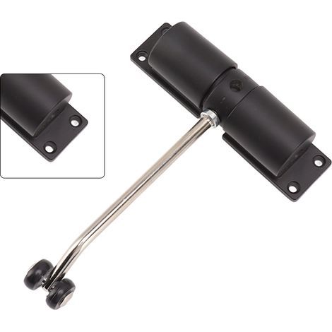 Automatischer Türschließer, automatischer Schließmechanismus aus Aluminiumlegierung, leise und sicher, für Zuhause, Hotel, Büro (1/5)