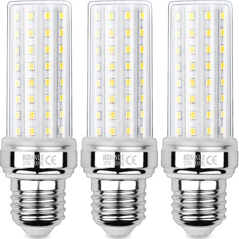 LED Ampoule à Maïs 20W, 150W Équivalent Ampoules à Incandescence, E27 Edison Vis Ampoules, 3000K Blanc Chaud, 2200LM, Pack of 3 (1/5)