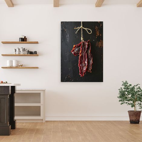 Wandbild Getrocknetes Fleisch 70x100 (1/4)