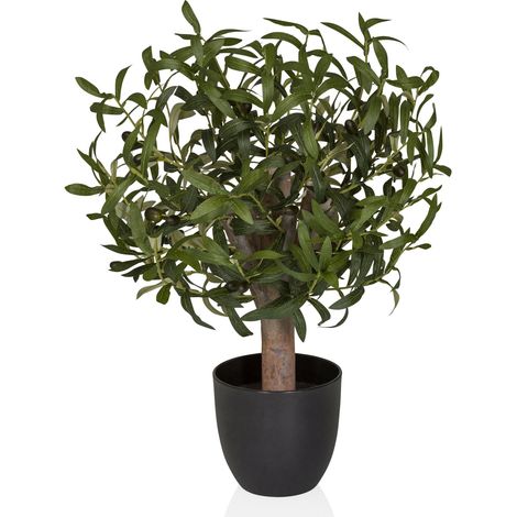 Kunstpflanze / Kunstbaum OLIVE S 70 cm grün hjh OFFICE (1/5)