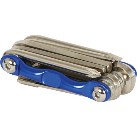 KIT D'OUTILLAGE VELO 11 PIECES BLEU DRESCO (1/5)