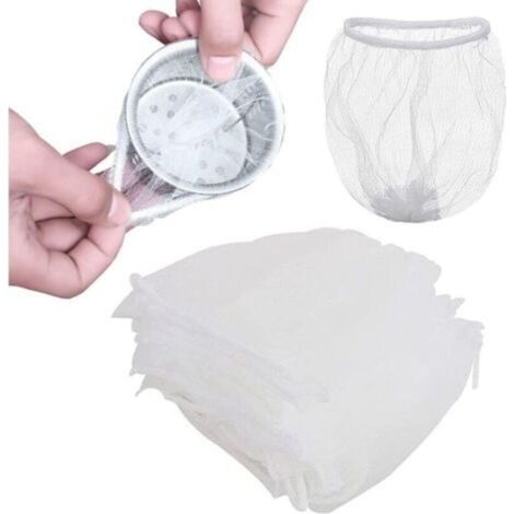 Filet D'évier Jetable,Sac D'évier en Filet de Crépine,Sac de Maille pour Évier,Cuisine Sac en Filet Fin,pour Les Eviers de Cuisine et de Salle de Bain (200) (1/4)