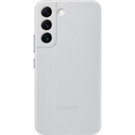 Étui en cuir gris clair pour Samsung EF-VS901LJ S22 S901 (1/4)
