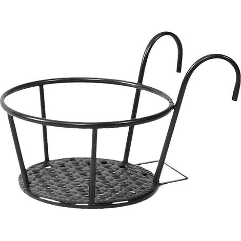 Kit S Paniers à fleurs Rambardes en fer Supports pour pots suspendus H (1/5)
