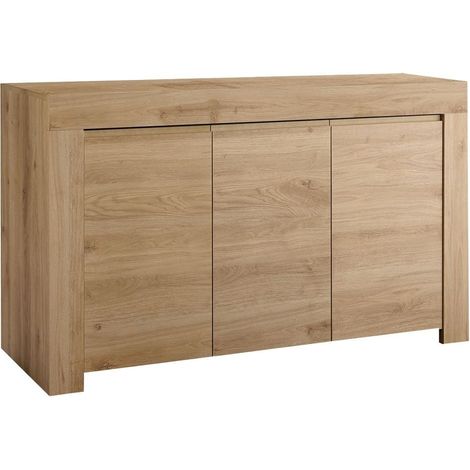 FIRMIN - Buffet 3 Portes Aspect Bois Finition Cadiz (1/4)