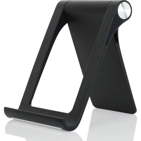 Supporto per telefono regolabile multi-angolo per iPhone 16, 15, 14, 13, 12, 11 Pro Max, XS, XR, 8 Plus, 6, 7, Samsung Galaxy S23, Android (nero) (1/5)