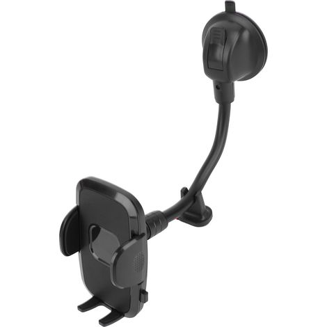 Support de téléphone de voiture avec tuyau extensible, rotation à 360°, ventouse pour téléphones portables et GPS de 5 à 9 cm de large. (1/5)