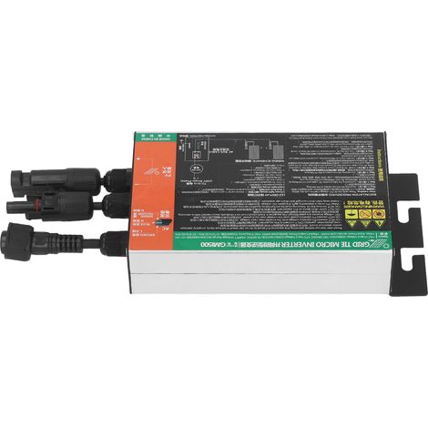 Micro-onduleur solaire raccordé au réseau, MPPT, onde sinusoïdale pure, 120 V CA, pour une puissance de 500 W. (1/5)