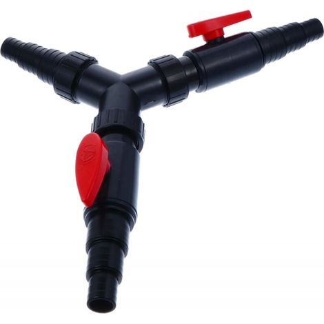 Adaptateur En T Convertisseur Robinet D Eau Tuyau Métallique Raccords Sortie Bavoir Séparateur À Travers Shunter Plastique Abs (1/4)