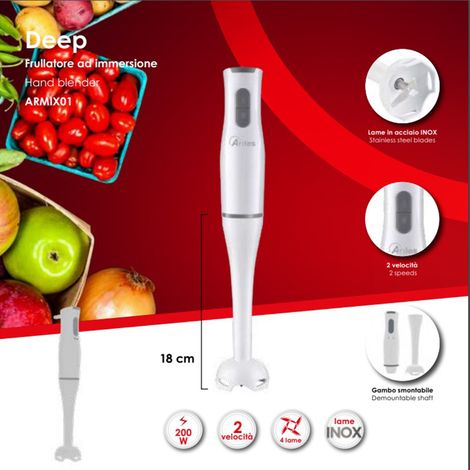 Mixeur plongeant Ardes Deep ARMIX01 200 W Blanc