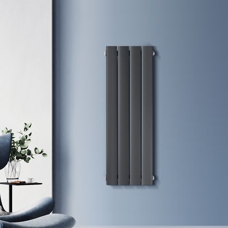 SONNI Design Heizkorper klein Anthrazit Flachheizkörper Vertikal WC Paneelheizkörper 900x311mm 321 Watt (1/5)