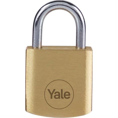 YALE Candado de latón - Juego de 4 - Llave igual 20 mm - 3 llaves - 24238000