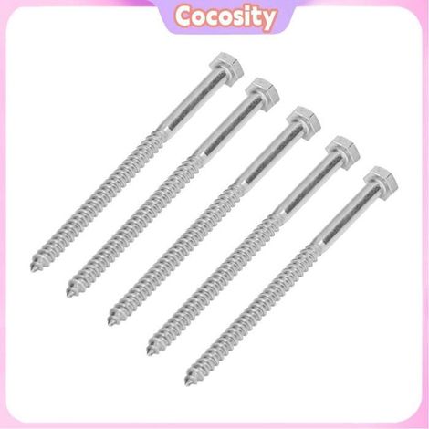 Cocosity Vis tire-fond hexagonales (M6100MM)25 Pièces Vis Autotaraudeuses En Acier Inoxydable Vis à Tête quincaillerie clou (1/5)