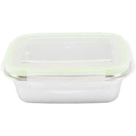 BUNTHAUS Boîte de conservation carrée en acier inoxydable 304 – 1800 ml – Boîte alimentaire étanche anti-fuite