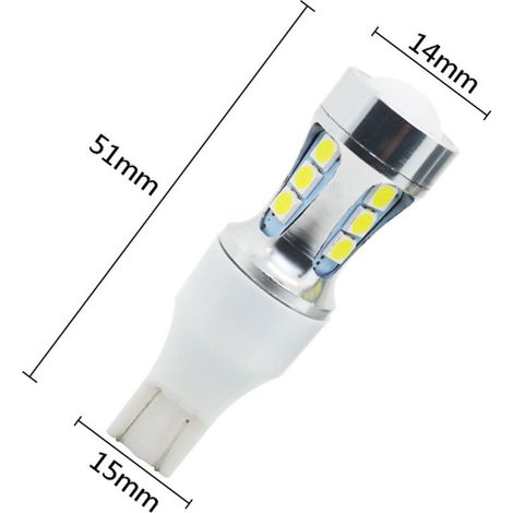 2er-Pack LED-Lampen, T15 912 921, 2600 Lumen, Xenonweiß, superhelles Rückfahrlicht (1/3)
