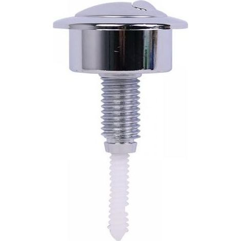 Bouton chasse d'eau argent, wc bouton poussoir, wc chasse d'eau poussoir double, pour chasse d'eau WC (1/5)