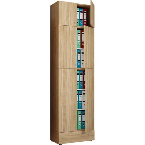 Armoire d'armoire de bureau Lona 5 pièces AS 240x70x39 - VCM (1/3)