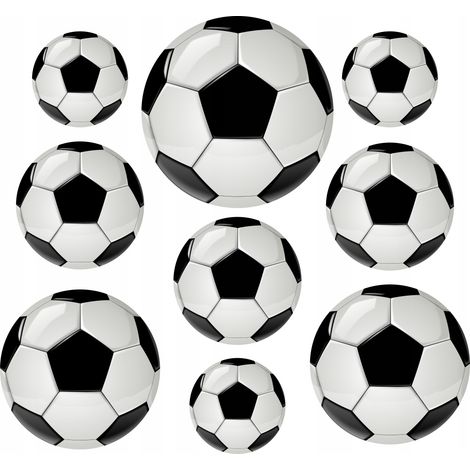 Adesivi decorativi per bambini - Palloni da calcio S (1/2)