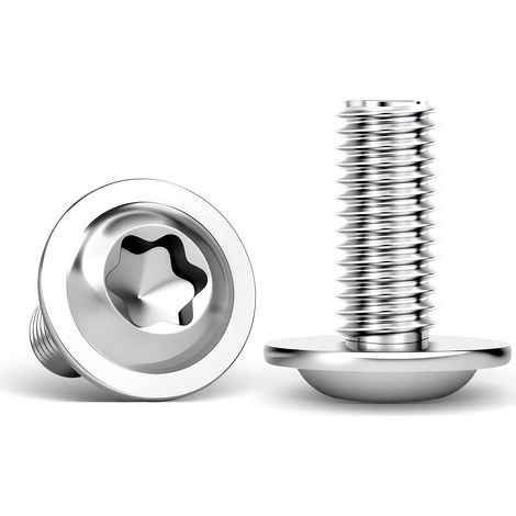 Lot de 30 vis à bride M6x12 mm, inox Torx (1/5)