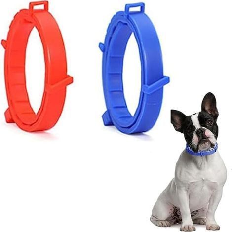 2 Pezzi Collare Antipulci per Cani, Collare Antipulci per Gatti, Collare Anti-Zecche per Cani, Collare Antipulci Regolabile Impermeabile per Piccoli, Medi e Grandi Animali Domestici (1/4)