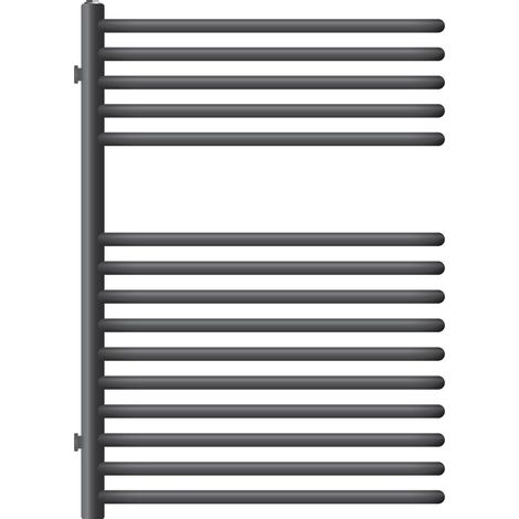 ML-Design Badheizkörper 500 x 800 mm Anthrazit, Design Heizkörper für Badezimmer, Designheizkörper Handtuchtrockner Handtuchwärmer Handtuchheizkörper Handtuchhalter Handtuchheizung, inkl. Montage-Set