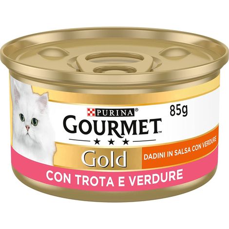 Gourmet Gold Gatto Dadini  Trota e Verdure  gr. 85 PURINA (1/5)