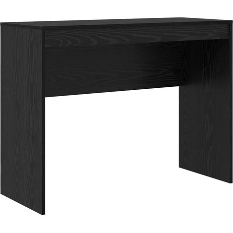 Maison Exclusive - Schreibtisch Schwarz Eichen-Optik 100 x 40 x 7