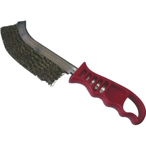 Osborn 0008462091 - Spazzola manuale con manico in plastica acciaio ottonato filamento Ø 0,30 mm