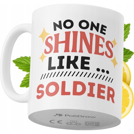 Lustige Kaffeetasse mit witzigem Textdesign für Soldaten – ideal für Geburtstage, Namenstage, Feiertage und besondere Anlässe. Hochwertige Tasse für Zuhause, Büro und Arbeit. Farbe: Weiß, 330 ml.