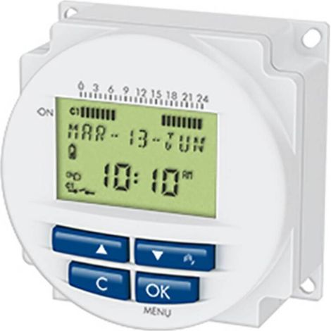 [NEUWERTIG] B-Ware Orbis Unterputz-Zeitschaltuhr digital 3000W Wochenprogramm IP20 40 Programme (1/2)
