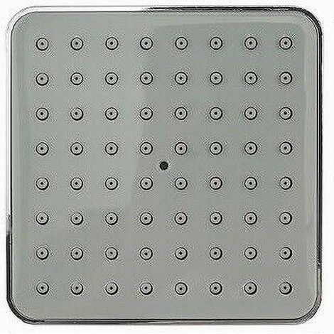 Cleafe - Soffione Per Doccia Quadrato 10 Cm Ugelli Fori Bagno Miscelatore Attacchi 69282 - (1/2)
