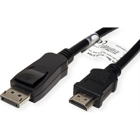 Cable DisplayPort Value, DP a HDMI, M/M, 10 m, 11.99.5784