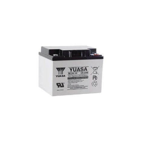 Yuasa - Batterie plomb AGM YUASA REC50-12 12V 50Ah M5-F (1/2)