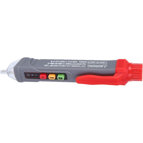 Testeur de tension pour électricien - Testeur portable - Testeur de courant alternatif sans contact avec alarme sonore et LED (1/5)