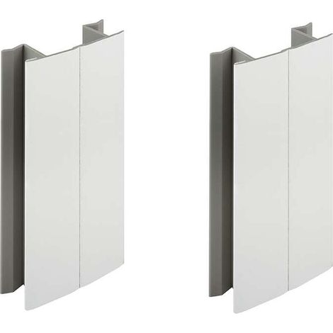 – Plinthe de finition de cuisine 150mm blanc mat – Jonction multi angle angulaire – Raccord connecteur PVC pour meuble (1/4)