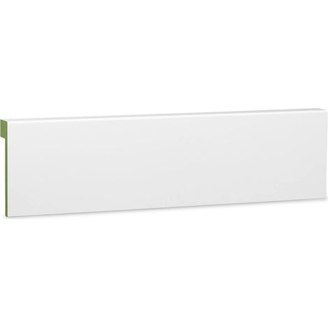 KGM Abdeckleiste Fliesensockel MDF weiß 19 x 80 mm 2,4 m