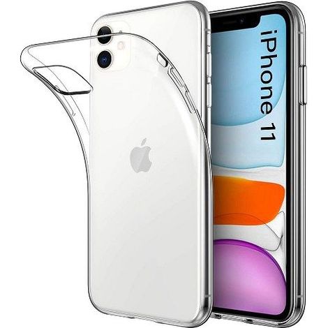 Funda silicona iphone 11 TPU de Alta Resistencia 0.33 mm  Transparente (1/2)