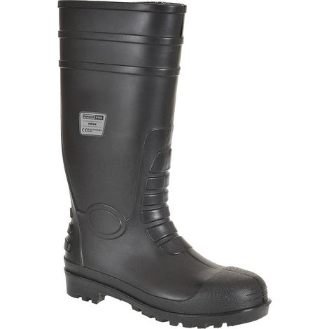 Sicherheitsstiefel Wellington S4 Farbe: Schwarz Größe 43 - Portwest