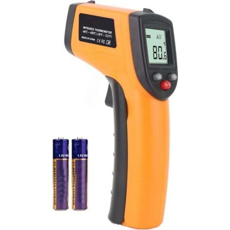 Thermomètre Infrarouge, Sans Contact Laser Thermomètre Infrarouge de -50°C à 550°C, Ecran LCD Rétroéclairé (Pas pour l'homme) (1/5)