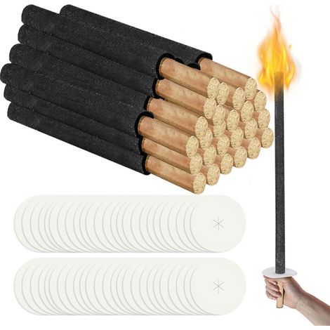 Randaco Torcia da giardino, set di 10, lampada a olio per esterni (1/5)