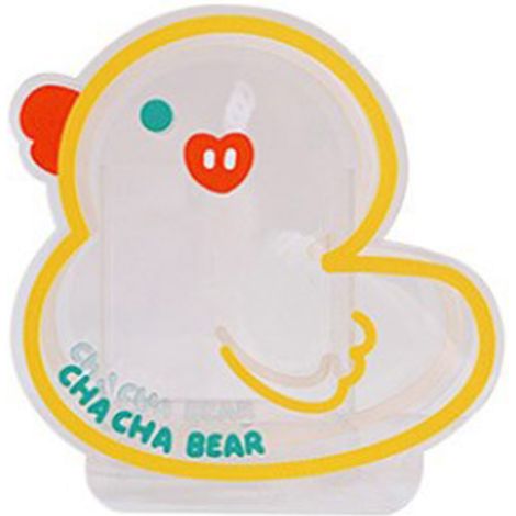 Porte-stylo Acrylique Transparent Canard Mignon Organisateur de Bureau Multifonctionnel Compact 14x4.5x14.6cm (1/5)