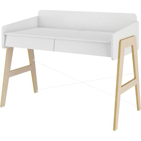 Scrivania evolutiva Bellamy So Sixty Bianco e legno (1/5)