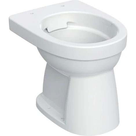 Inodoro de pie de fondo plano Geberit Renova, salida vertical, Rimfree: T=47.5cm, blanco, 501985001