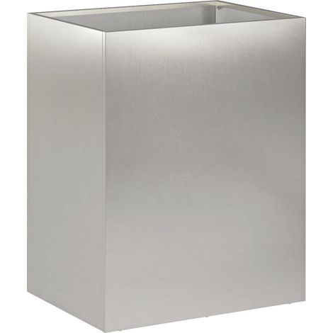 Garten-Pflanzgefäß Silber 40 x 30 x 40 cm Edelstahl vidaXL