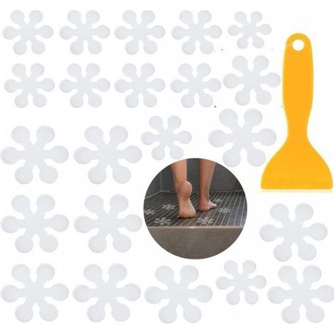 Bathroom anti-slip strips (24 pieces), anti-slip stickers, transparent anti-slip strips for shower (1/5)