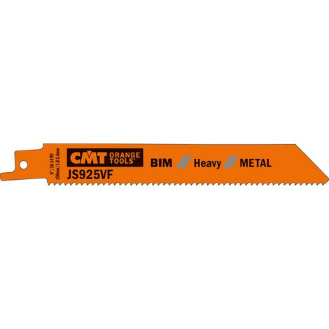 JS925VF-5 5 BIMETALLISCHE SÄBELSÄGEBLÄTTER FÜR METALLE 150X1,8-2,6X10-14TPI