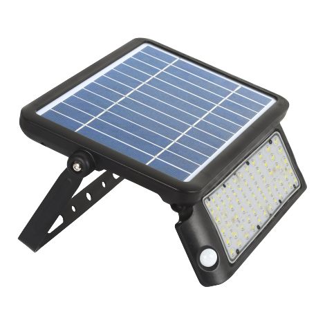 V-TAC Solar-LED-Wandleuchte, 10W LFP-Akku, Sensoren, kippbare Sockel, Naturweiß IP44 (1/5)
